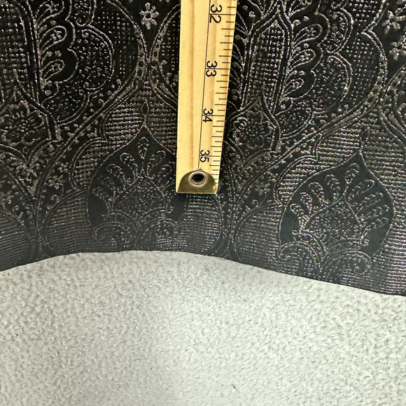 J. McLaughlin Sheath Dress Women 8 Black Jacquard Metallic Sleeveless Glam Event - Picture 7 of 8